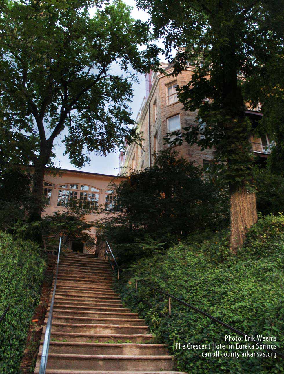 Crescent Hotel - Eureka Springs Arkansas - Lower Entrance