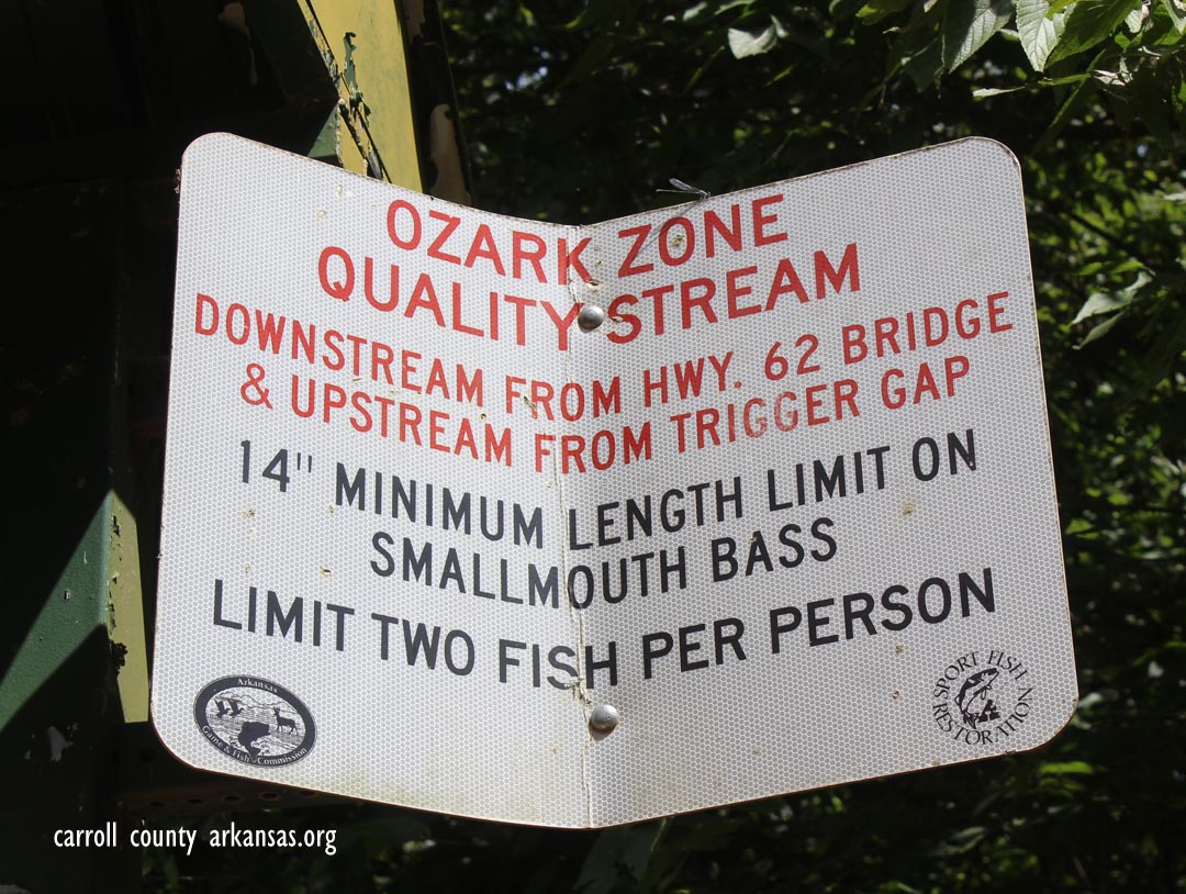 Fishing Limits Carroll COunty Kings River